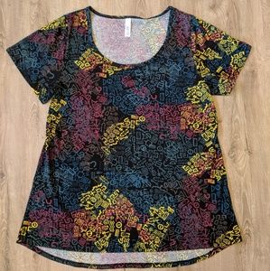 LulaRoe Classic Tee shirt extra large